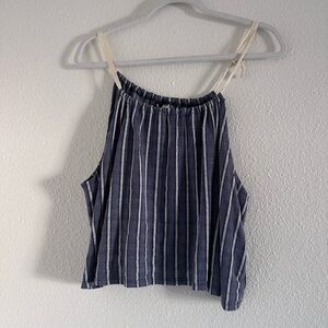 BDG Navy and White Striped Camisole